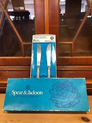 £19.99 • Buy Vintage Spear And Jackson Cutlery Table Knife Set In Original Box