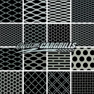 CCG UNIVERSAL GRILL MESH BIG SAMPLE PACK - 3  X 3  - 16 PIECE - SILVER • $5