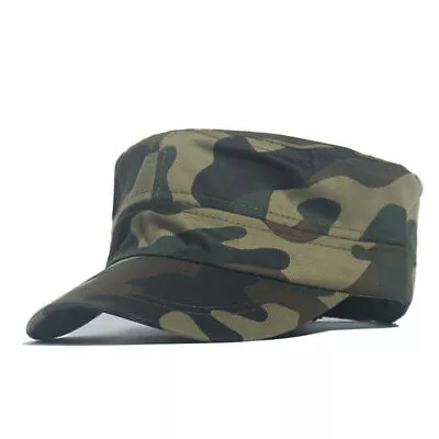 Mens Womens Camouflage Army Hat Camo Military Cadet Combat Fishing-Baseball-Cap • £5.99