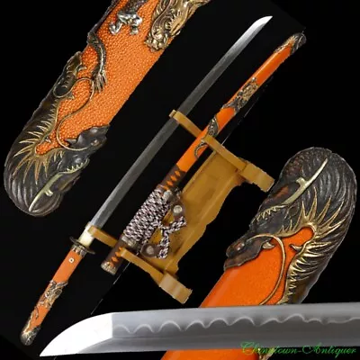 Sharp JP Tachi Sword Katana Hand Forged T10 Steel Clay Tempered Full Tang #2342 • $1185.55