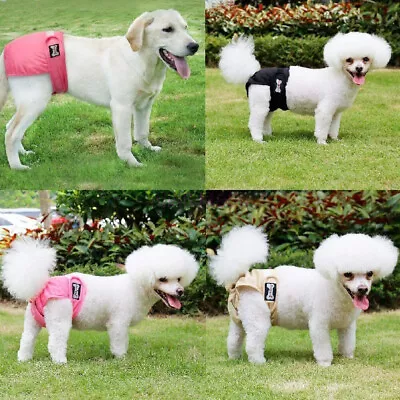$20.89 • Buy Dog Nappy Pants Reusable Female Pet Puppy Diapers Sanitary Underpant Washable AU