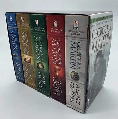 Game Of Thrones Box Set Books 1-5 A Song Of Ice And Fire George R.R. Martin VG • $20.99