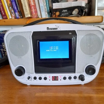 £45 • Buy Mr Entertainer Portable CDG Bluetooth Karaoke Player Machine + Monitor And Music