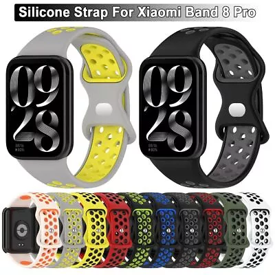 Replacement Silicone Band Strap Watchband For Xiaomi Band 8 Pro Smart Watch • £3.82