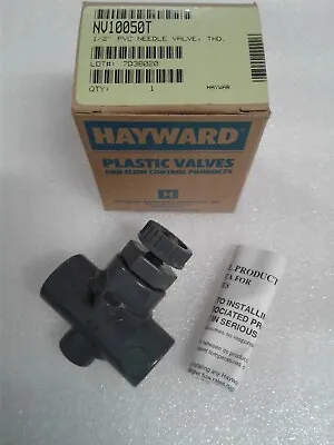 Hayward NV10050T 1/2  NPT Needle Valve PVC • $50