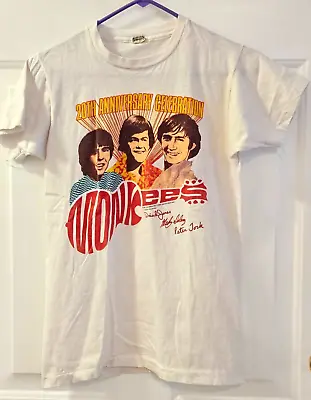 Vintage 1986 Monkees 20th Anniversary Concert Shirt - Screen Stars- Size M • $29