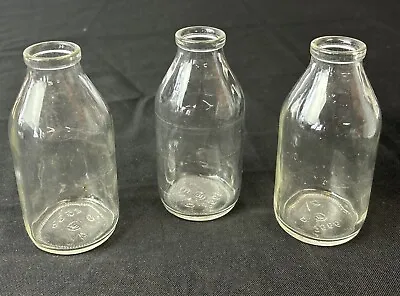 Vintage Lot Of 3 Miniature Milk Bottles • $20