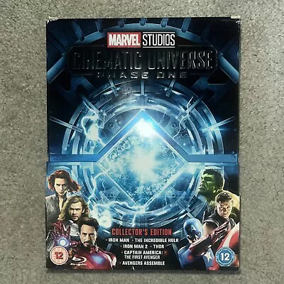 Marvel Studios Cinematic Universe Phase One Collectors Edition Blu Ray Boxset FR • £17.99