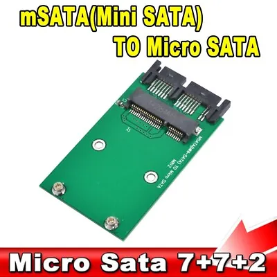 Mini PCIe PCI-e MSATA 3x5cm SSD To 1.8  16pin Micro SATA Adapter Converter Card • $8.49