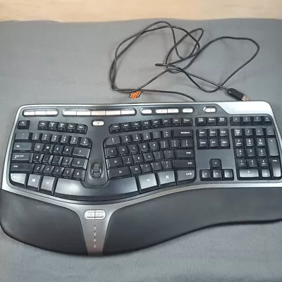 Microsoft Natural Ergonomic USB Keyboard 4000 V1.0 Model 1048 Tested • $29.95