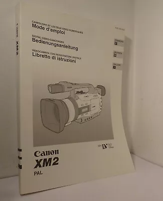 Authentic Canon XM2 Mini DV Camcorder Instruction Manual FRENCH ITALIAN GERMAN • £14.95