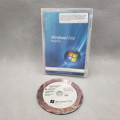 Microsoft Windows Vista Business SP1  32 Bit DVD W/ Used Product Key • $29.99