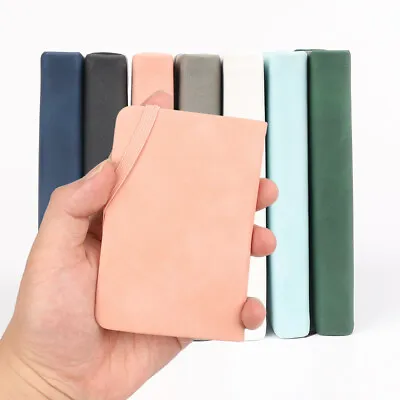 Mini Pocket Notebook Lined Notepad Hardback Journal Notes Book A7 Small Diary • £3.88