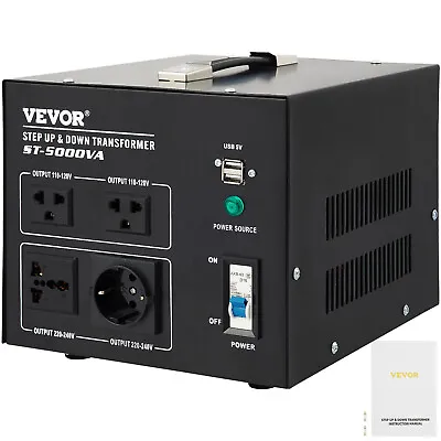 5000W Peak Voltage Converter Step Up Down Transformer 240V-110V / 110V-240V • $94.99