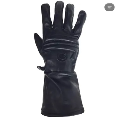 XXL Premium Genuine Leather Glove Gauntlet Motorcycle Touchscreen Gladiator Mens • $29.75