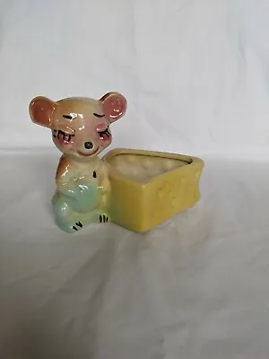 Vintage Mouse And Cheese Planter • $10