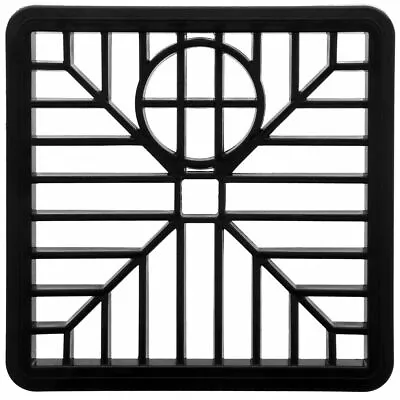 £2.89 • Buy Drain Cover 6” SQUARE 150mm Black Plastic Grate Gulley Grid Leaf Guard Gutter 