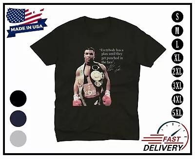 Iron Mike Tyson Quotes Logo T-shirt Made In Usa • $19.99