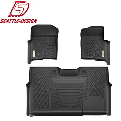 $115.99 • Buy All-Season Floor Mats For 10-14 Ford F-150 Super Crew Cab Front Rear Pad Liner
