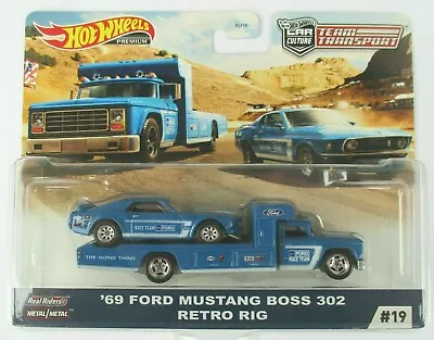 No19 1/64 Hot Wheels Team Transport 69 FORD MUSTANG BOSS 302 • $28.89