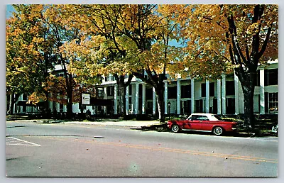 Vintage Postcard VT Manchester Equinox House Old Car Street View Chrome ~10549 • $1.73
