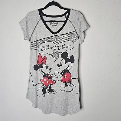 Disney Mickey Minnie Sleep Pajama Dress Valentines Day Couple Be Mine Size M • $8
