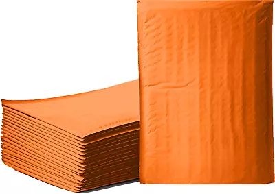 Any Size Orange Color Poly Bubble Mailers Shipping Padded Bags Mailing Envelopes • $301.37