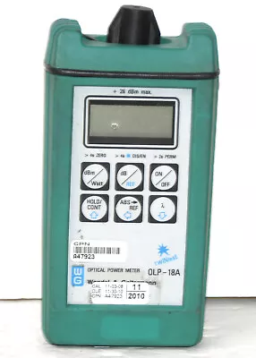 $239.95 • Buy Wandel & Goltermann OLP-18A Optical Power Meter