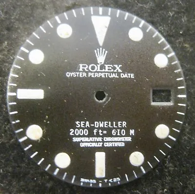 ~ Vintage Rolex #1665 Sea-Dweller Matte Black Refinished Dial ~ • $399