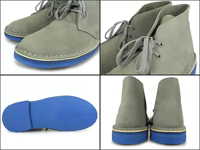 Clarks Originals Mens DESERT BOOTS Grey Or Navy Nubuck UK 101112 F • $267.56