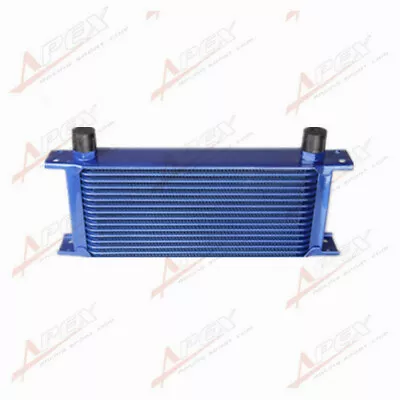 16 Row 10AN AN-10 Aluminum Mocal Style Oil Cooler For Engine Transmission Blue • $52.84