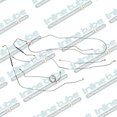 Ford F100 Truck 1965-66 Brake Line Set Manual Drum Long Lines 2Wd Tubes Kit Oe • $150