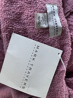 New Vintage Robe Mark Travers Supertex Australia Chenille Gown Zip Pink 46” Bust • $129.99