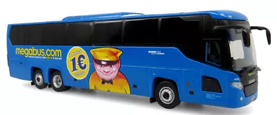 New! Mega Bus France Scania Touring HD Coach Bus 1/87 Scale Iconic Replicas • $52.95