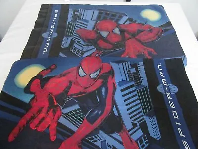 2 Spiderman Twin Pillowcase Double Sided Spidey Climbing Building Moon Light  • $16.99