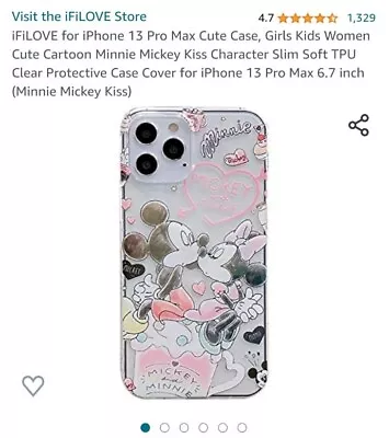  Iphone 13 Promax Case Disney Mickey And Minnie Mouse • $7.20