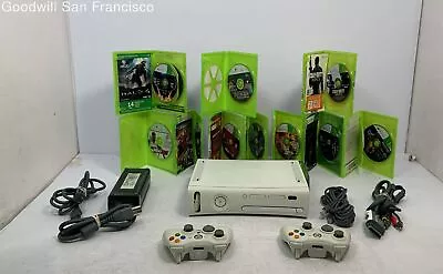 Microsoft Xbox 360 Video Game Home Console With 2 Controller And 10 Games • $29.99