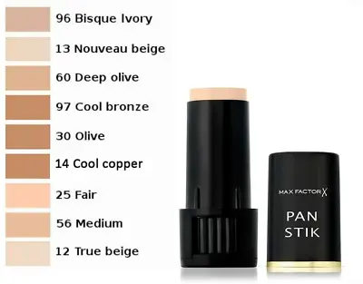 Max Factor Pan Stik Foundation 9g  --Choose Shade-- • £6.89