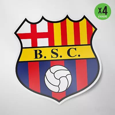 (4 Pack) Barcelona Sporting Club ECUADOR Vinyl Sticker Decal Soccer Guayaquil • $15.99