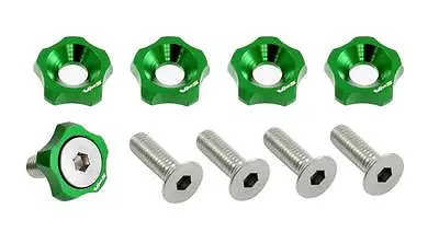 New! Vms Star 20 Pc Fender Bumper Headlight Washer 10mm 10 Mm Bolt Kit Green • $36.95