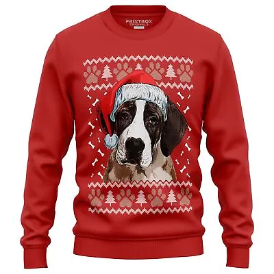 Great Dane Dog Christmas Jumper Men Women Sweatshirt Sweater Ugly Funny Top • $29.95