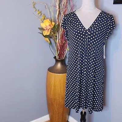 MSK Black Polka Dot Dress Size Small NWT • $13.99