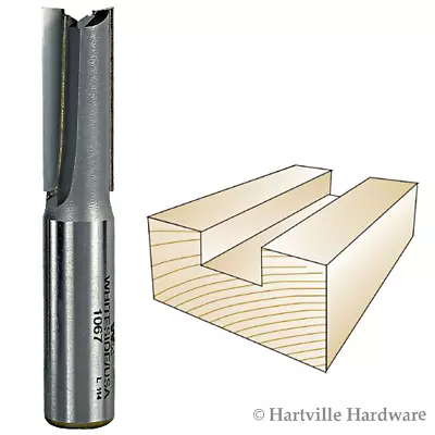 Whiteside #1067 Carbide Tip - Straight Two Flute 1/2  Shank Router Bit • $20.12