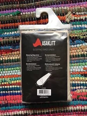 Asaklitt Cream Cotton Mummy Sleeping Bag Liner NWOT • £0.99