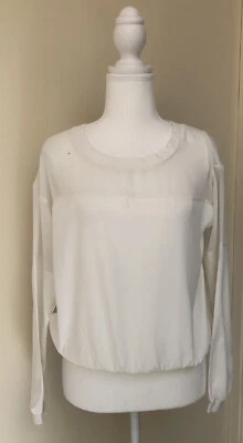 $11.10 • Buy Bershka See Through White Blouse S