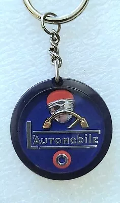 KEY RING - L'AUTOMOBILE - Daily Magazine Journal - 60's Vintage • $3.24