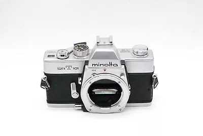 Minolta SRT 101 35mm SLR Film Camera Body Only Works But No Meter. • $29.99