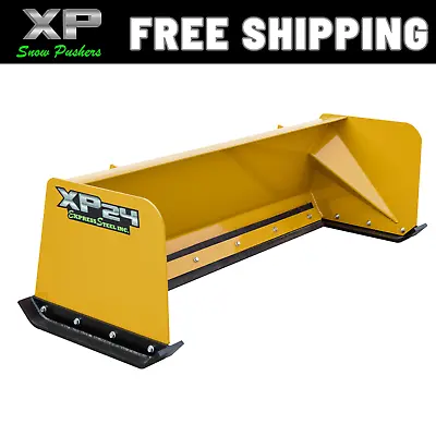 6' XP24 CAT YELLOW Snow Pusher Box Skid Steer Loader Bobcat Case FREE SHIPPING • $1700