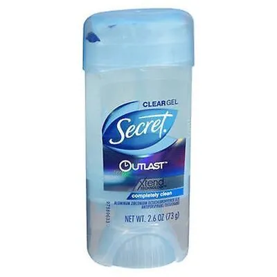 Secret Outlast Antiperspirant - Deodorant Clear Gel Completely Clean 2.6 Oz By S • $37.64