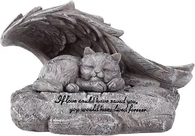 Pet Memorial Urn Staus Garden Ornament Stone Urn For Cat Dog Ashes - CAT-1 • $13.83